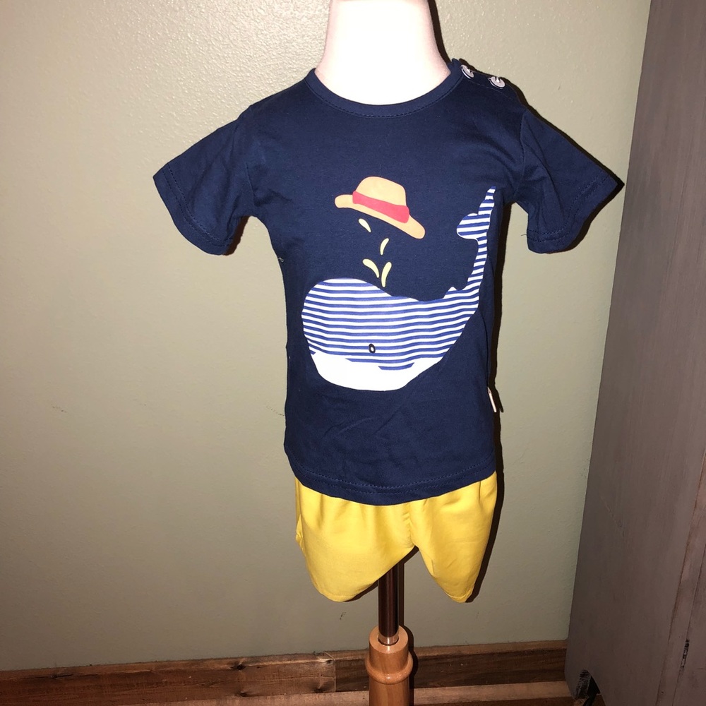 Whale tee w/Shorts